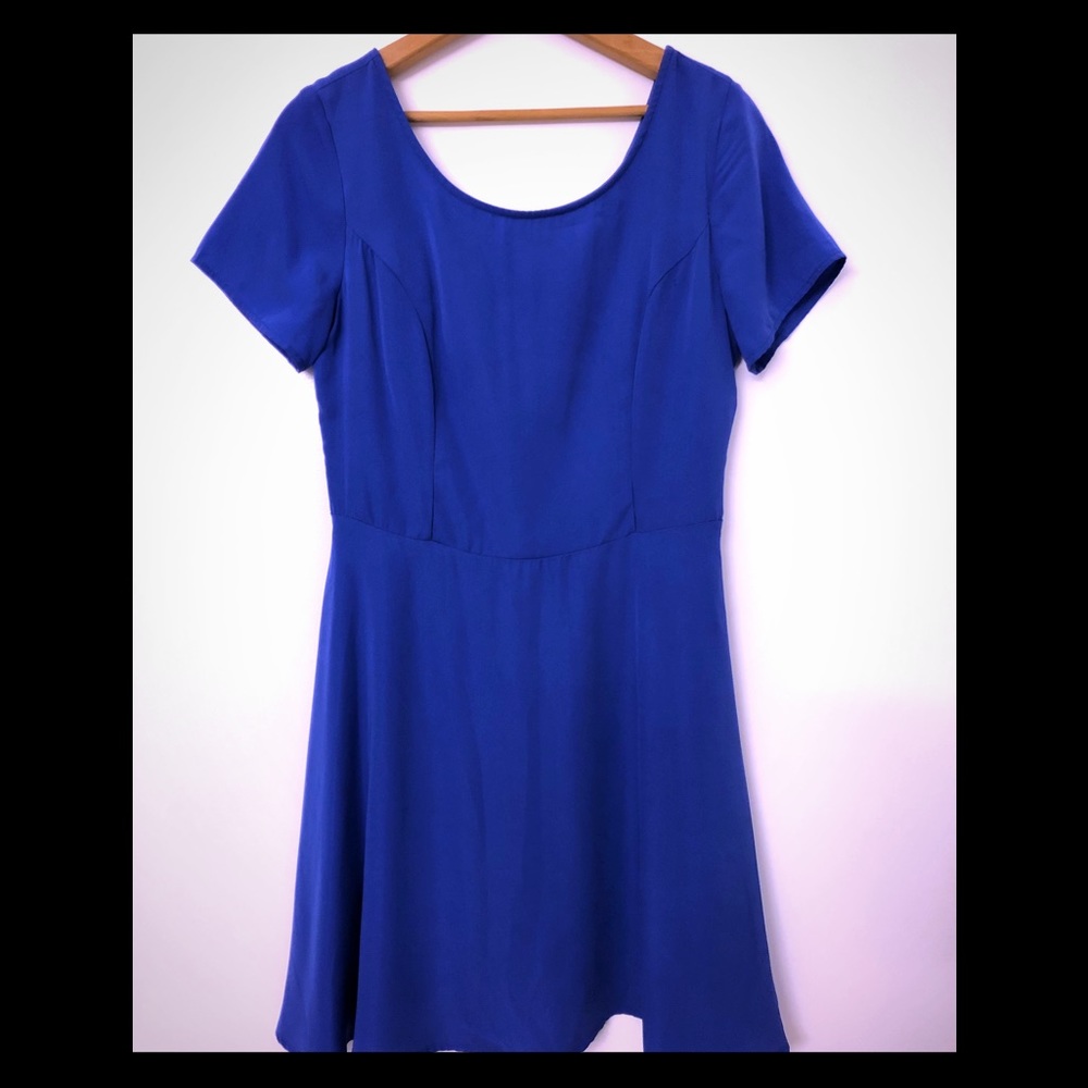 Blue Drop Waist Dress